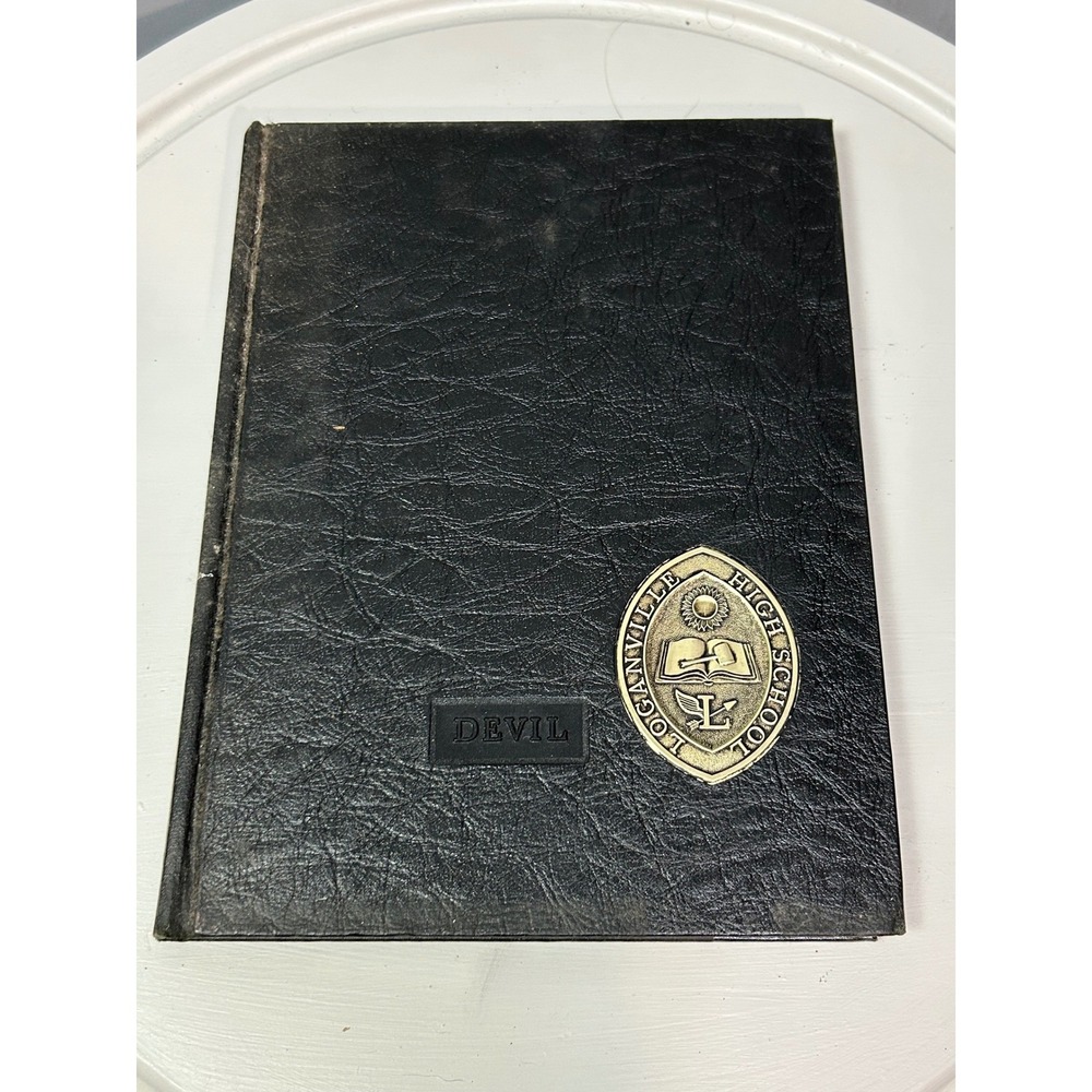 Loganville High School Yearbook 1967 Black The Devil Vintage Georgia Annual